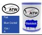 Preview: Fiat, Blue Coctail, 734 / A: 500ml Lackdose, von ATW Autoteile West.